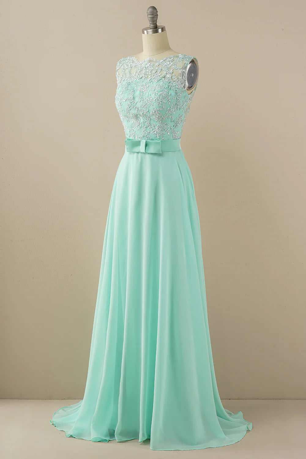 A Line Lace Top Evening Dressv Neck Chiffon Prom Dress sexy Prom Party Dresses formal Dress