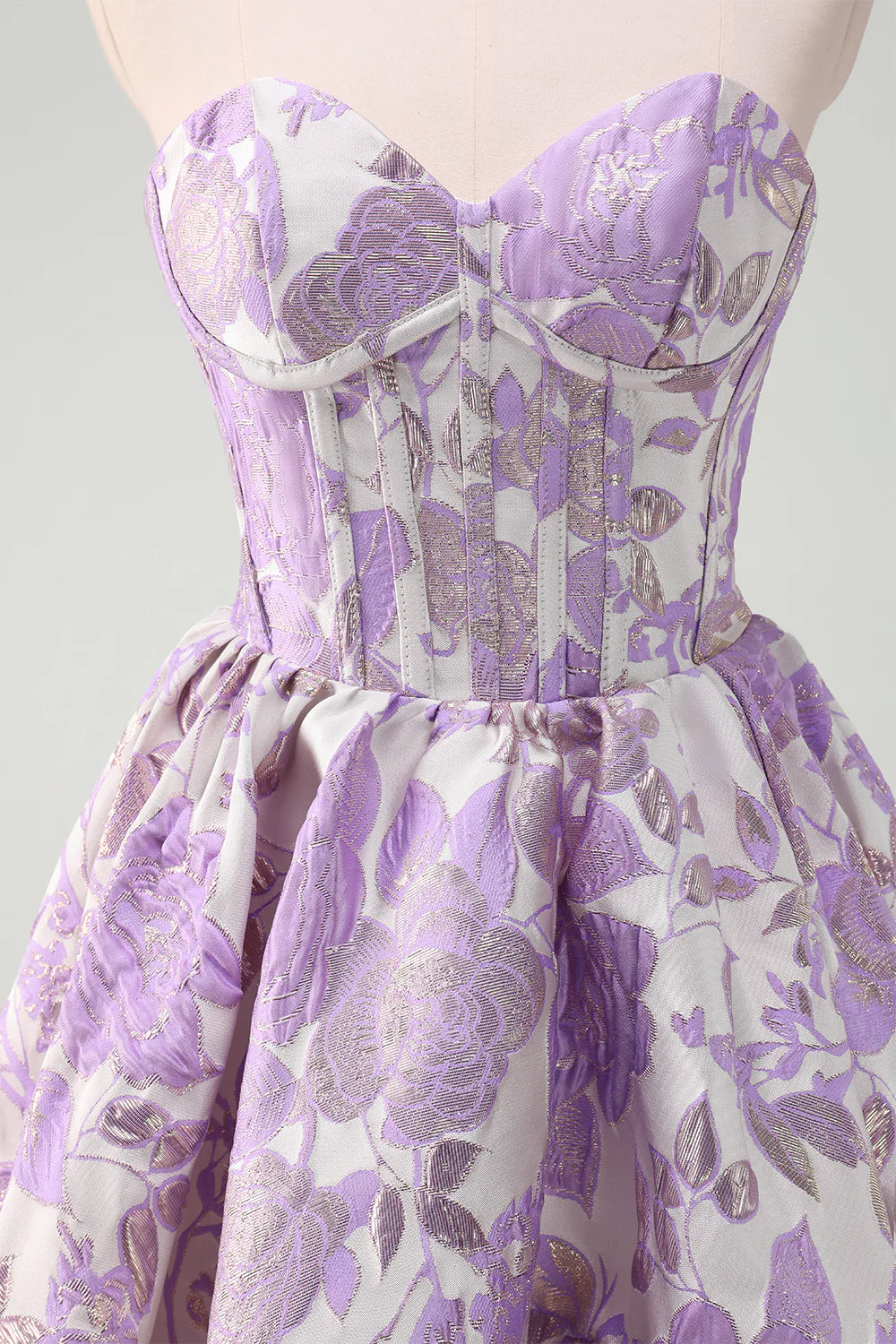 Amzcw Cute Ball Gown Sweetheart Satin Homecoming Dress with Ruffle
