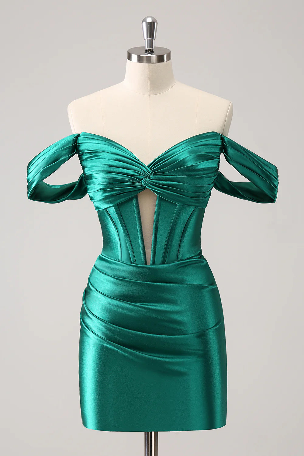 Amzcw Stylish Bodycon Off The Shoulder Hollow Out Corset Homecoming Dress