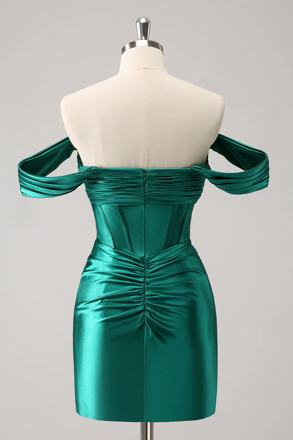 Amzcw Stylish Bodycon Off The Shoulder Hollow Out Corset Homecoming Dress