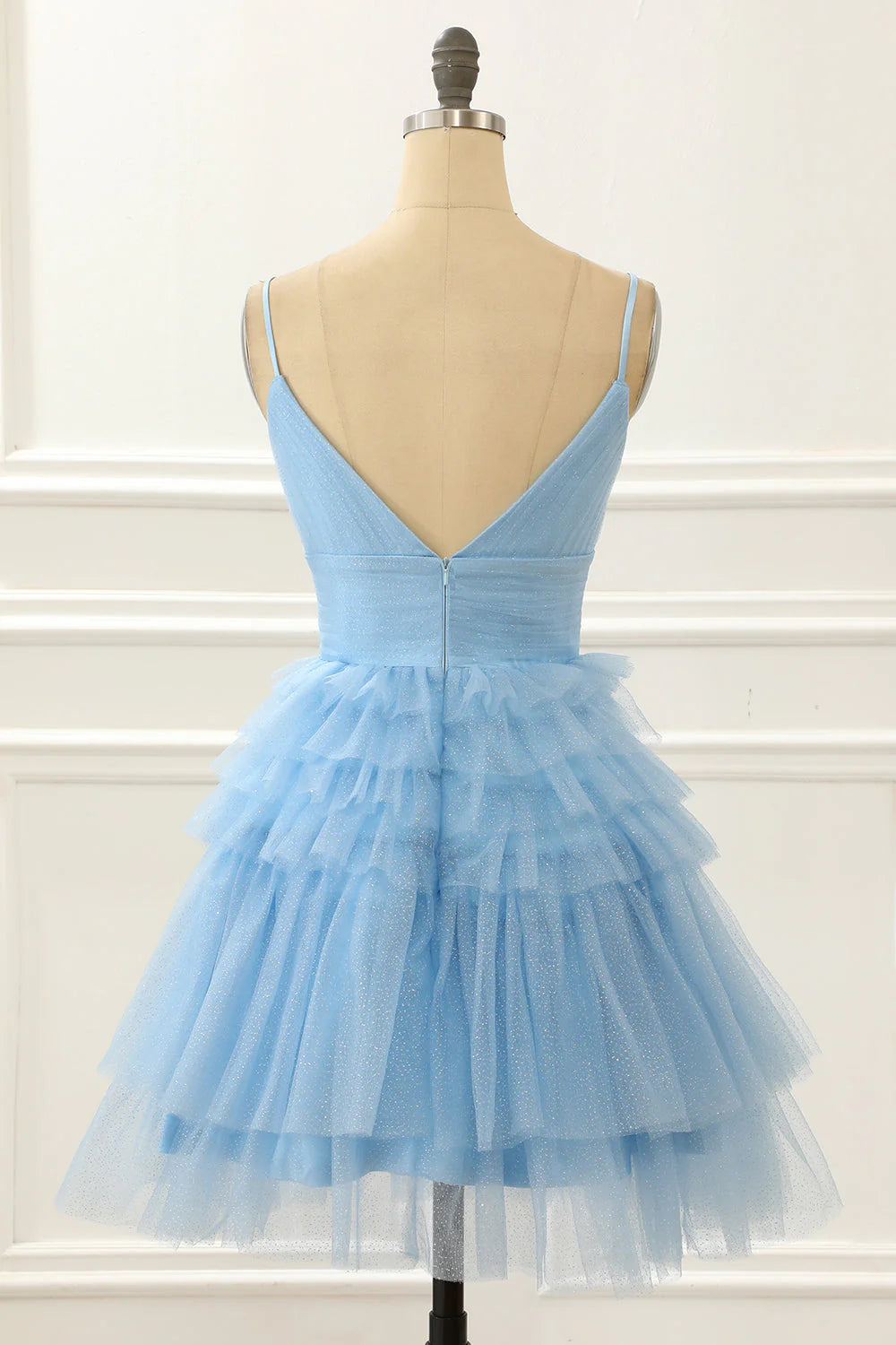 Spaghetti Straps V Neckline Short Homecoming Dresses Perfect Sweet 16 Dress
