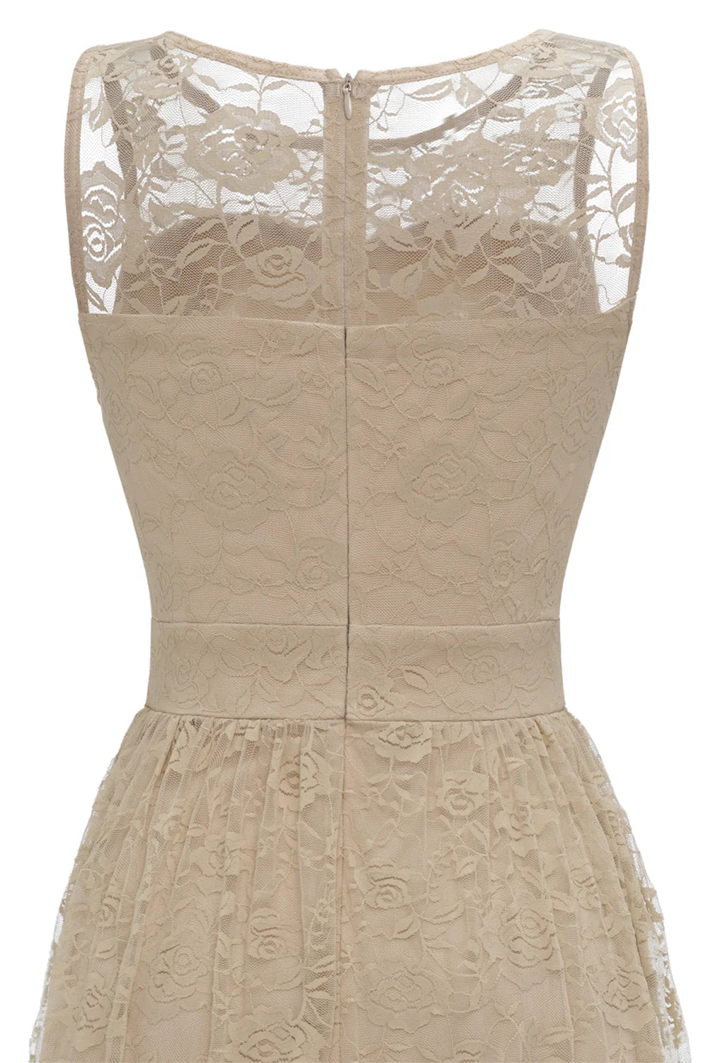 White Long Lace Formal Dress