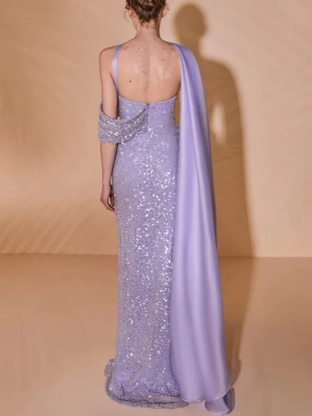 Sheath/Column Strapless Floor-Length Prom Dresses