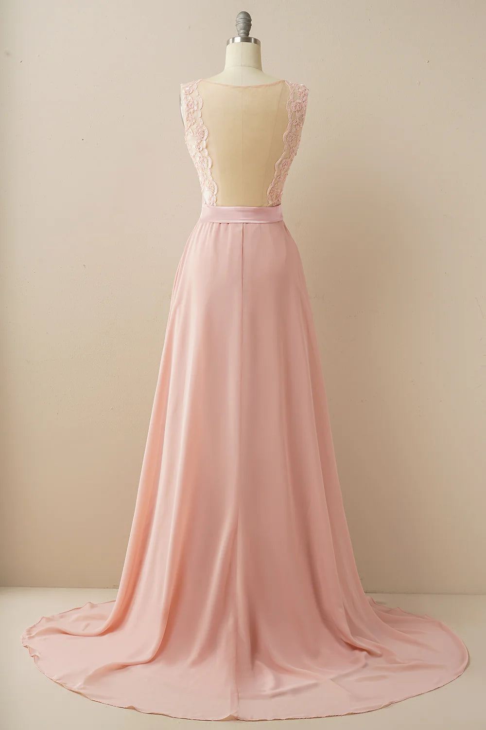 A Line Lace Top Evening Dressv Neck Chiffon Prom Dress sexy Prom Party Dresses formal Dress