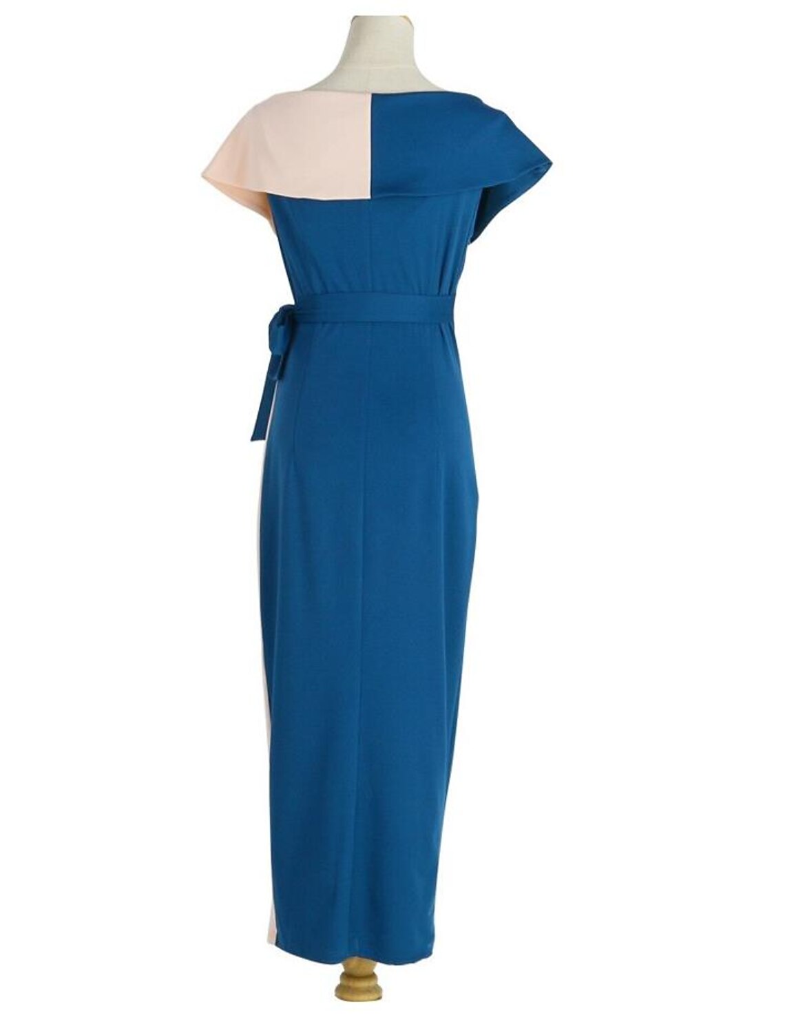 Sheath / Column Cocktail Dresses Bodycon Dress Party Wear Knee Length Short Sleeve V Neck Stretch Fabric with Pleats