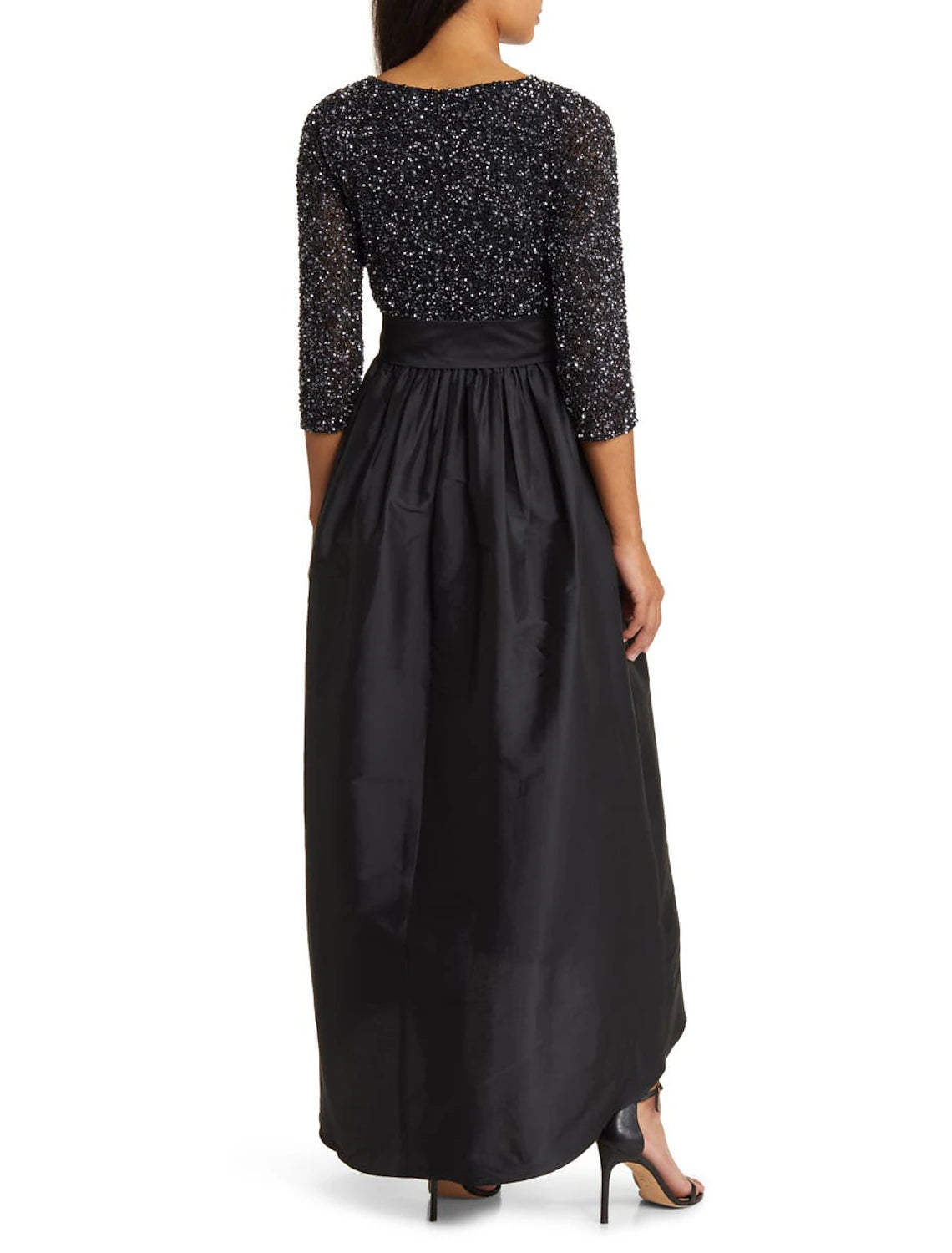 A-Line Cocktail Dresses Elegant Dress Wedding Guest Black Tie Ankle Length 3/4 Length Sleeve Jewel Neck Satin with Pocket