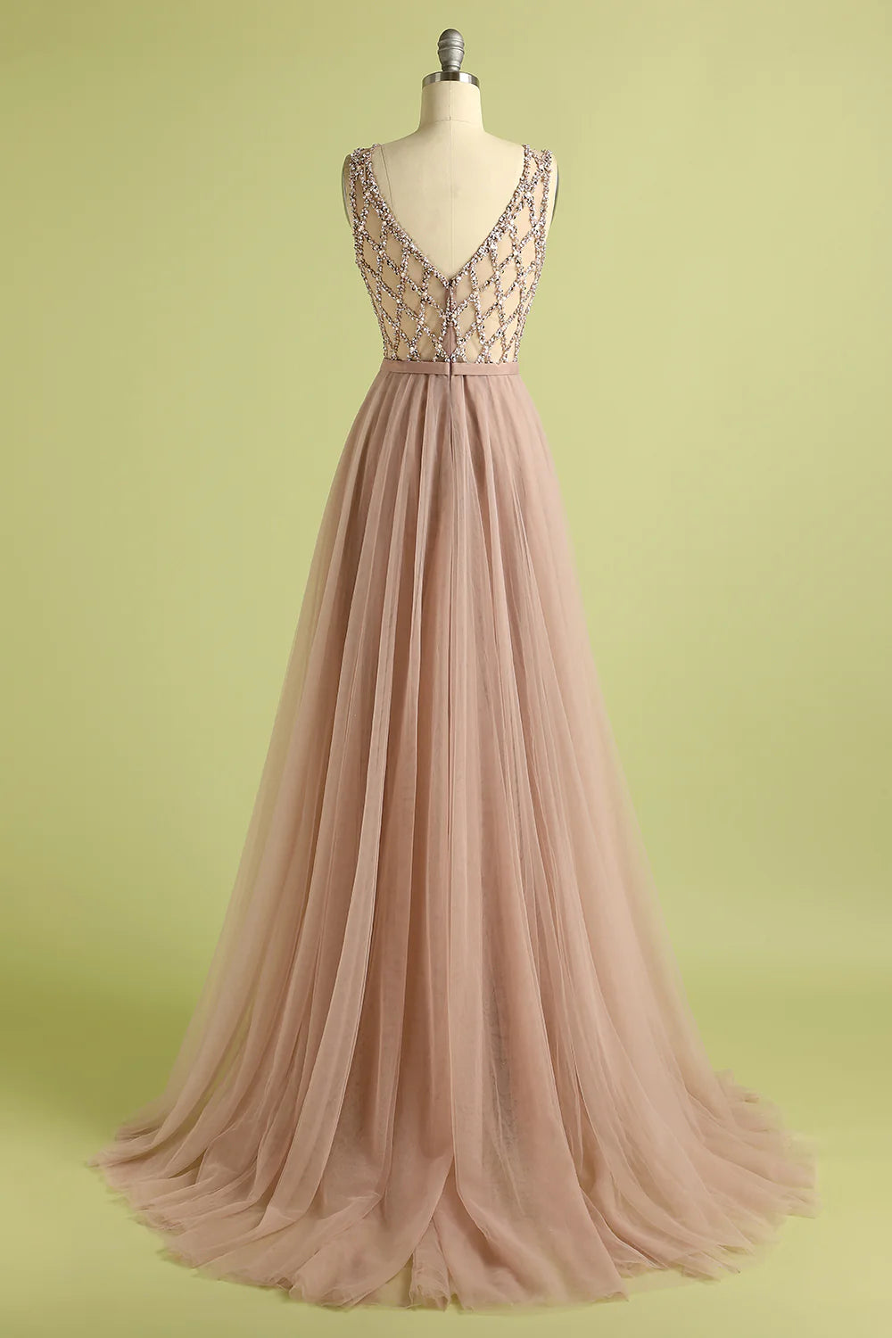 Tulle Beading Prom Dress – Amzcw Dress