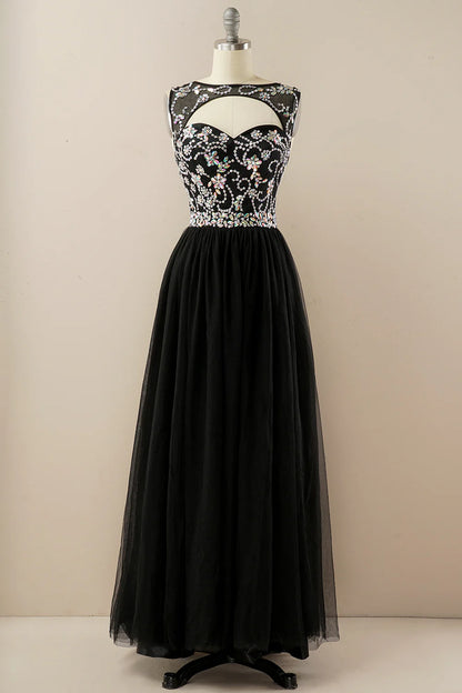 Beading Tulle Prom Dress