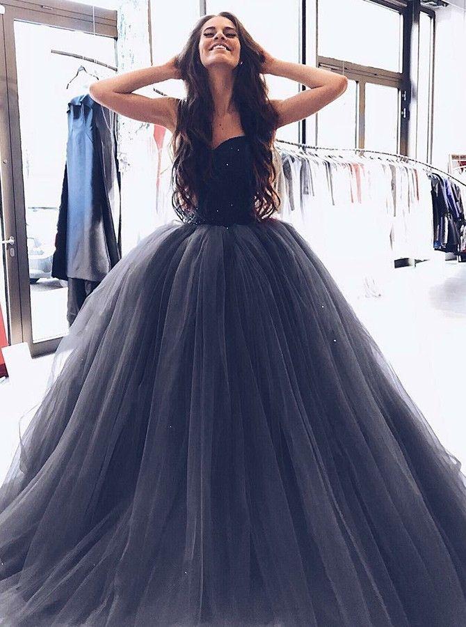 Ball Gown Burgundy Tulle Strapless Sweetheart Prom Dresses Quinceanera Dresses