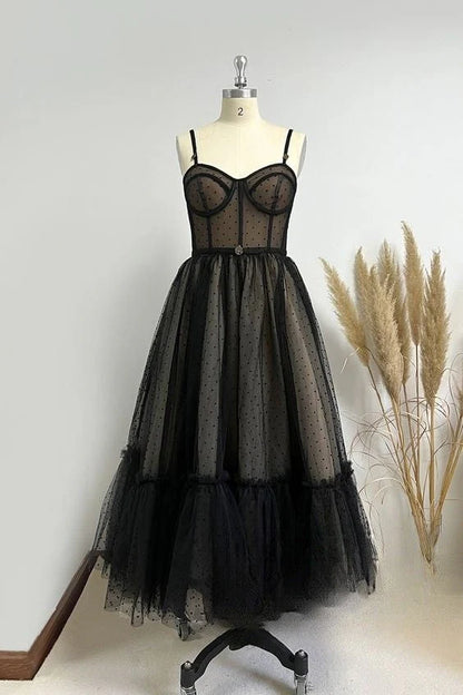 Arrival Homecoming Dresses A Line Tulle With Spaghetti Strap