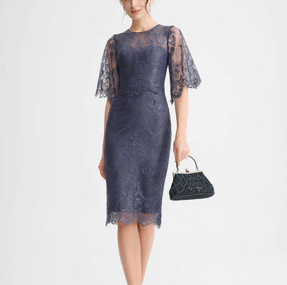 Arrival Scoop Sheath/Column Lace Short/Mini Mother Of The Bride Dresses