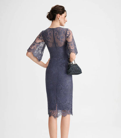 Arrival Scoop Sheath/Column Lace Short/Mini Mother Of The Bride Dresses