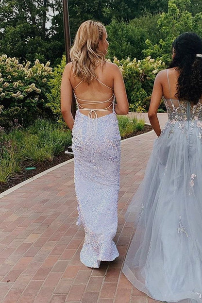 Mermaid Prom Dresses With Spaghetti Straps Floor Length