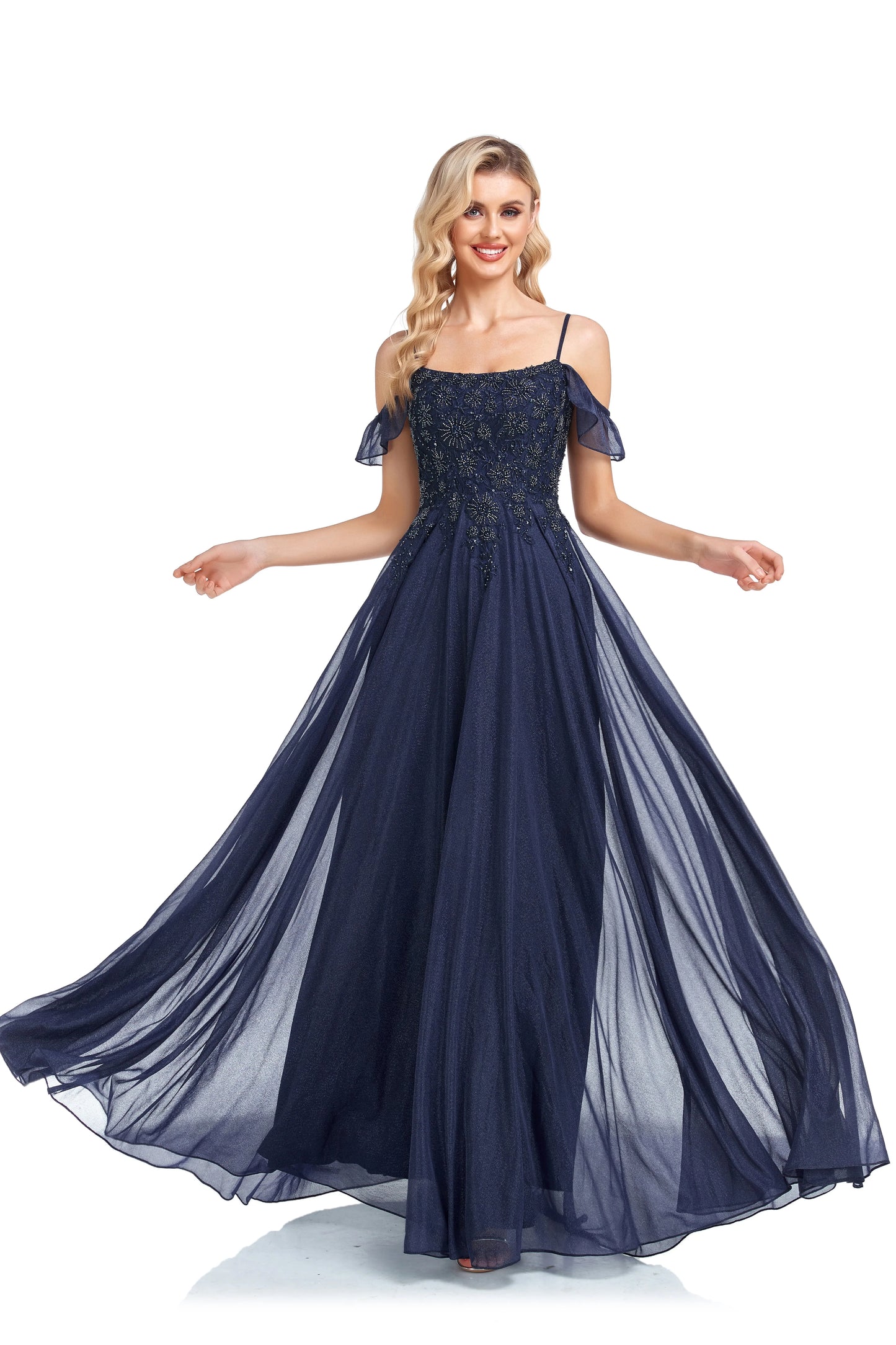 New Arrival Sparkly A Line Off The Shoulder Prom/Mother Of The Bride Dresses With Beaded