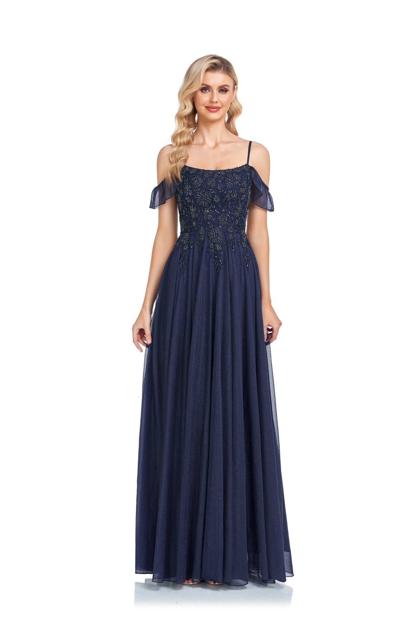 New Arrival Sparkly A Line Off The Shoulder Prom/Mother Of The Bride Dresses With Beaded