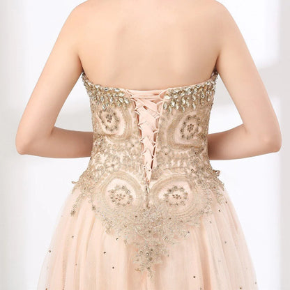 Prom Dresses Sweetheart A Line Tulle With Ruffles