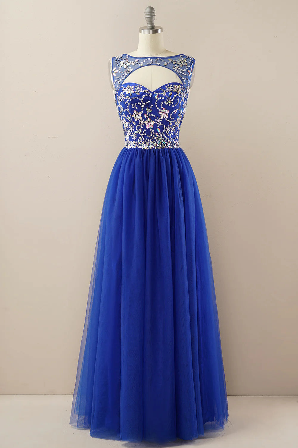 Beading Tulle Prom Dress