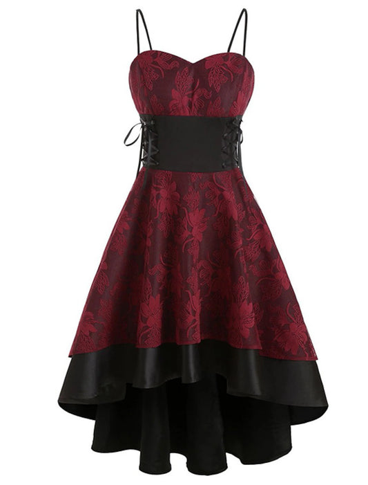 Punk Lolita Gothic Prom Dress Cocktail Dress Vintage Dress Party Dress Party Prom Lisa Women's Lace Cosplay Costume Homecoming Cocktail Party Date Dress