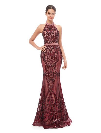 Mermaid / Trumpet Evening Gown Beautiful Back Dress Prom Floor Length ...